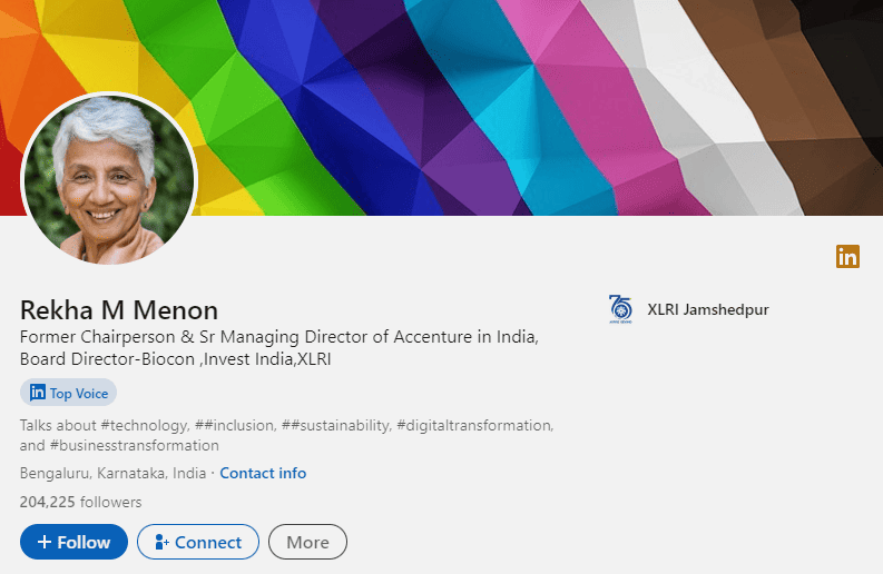 Rekha M Menon LinkedIn