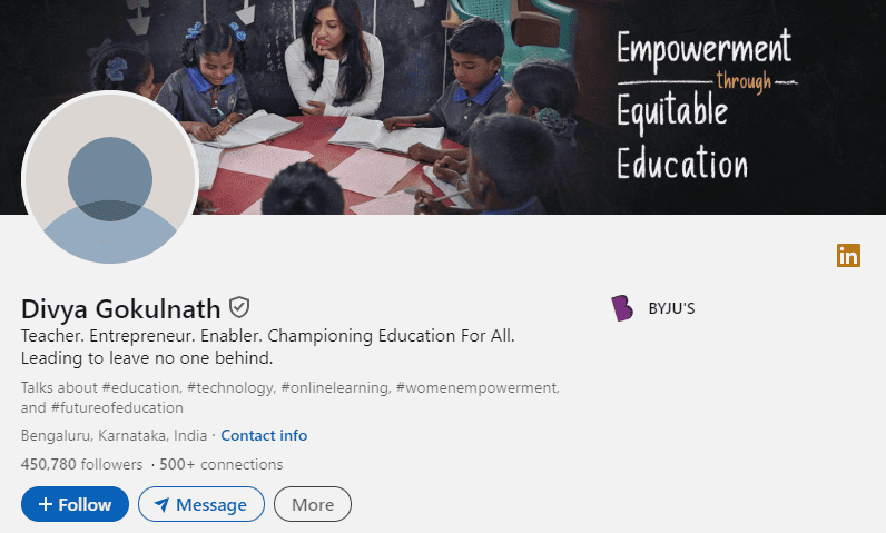 Divya Gokulnath Linkedin