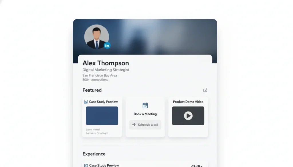 LinkedIn Featured section for consultants and founders