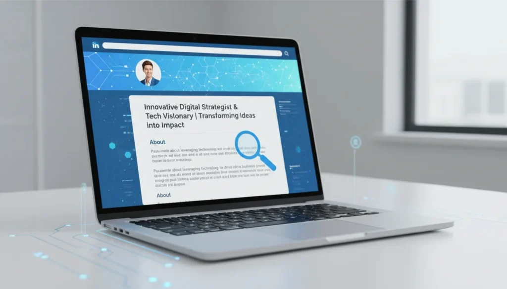 Optimized LinkedIn profile example showing professional branding